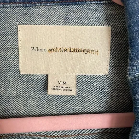 Pilcro & the Letterpress acid wash distressed denim jacket - Picture 2 of 10